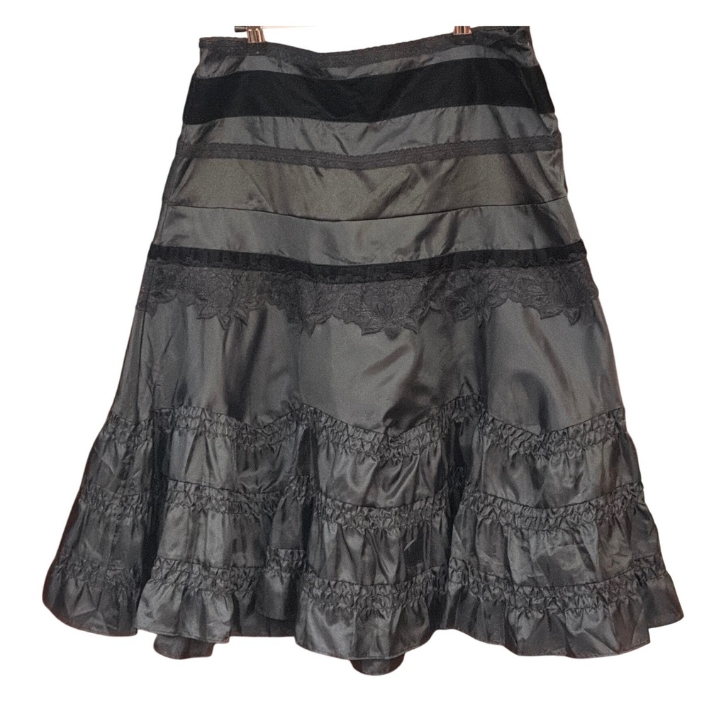Vintage Arden B Tiered Midi Skirt Whimsigoth Gothic Victorian Halloween Party